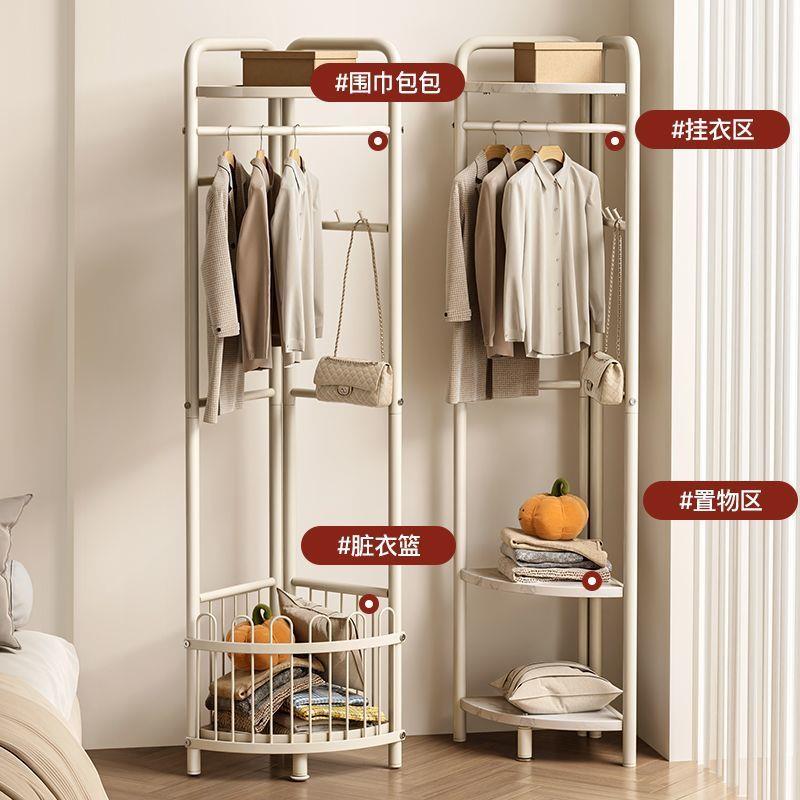 新中式物衣架落地帽式挂衣架室内家用简KYA易衣架置架卧室墙挂角