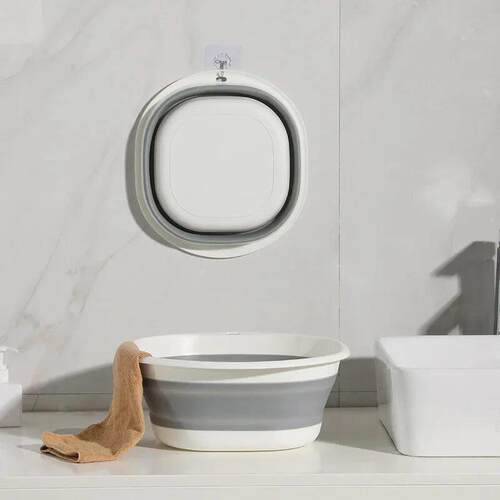Plastic Folding Basin Portable Wash Basin Home Laundry Tub B