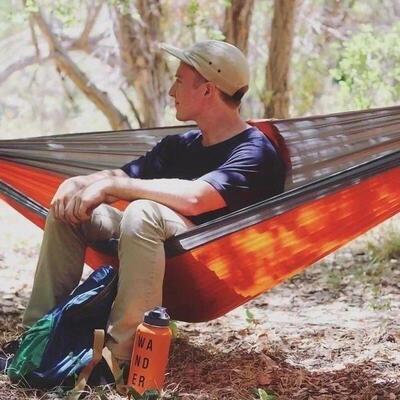 Single Person Outdoor Camping Hammock With Nylon Color Match