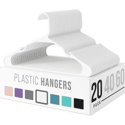Coat Hanger with Shoulder Grooves plastic Clothes hangers