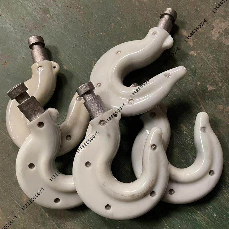 包胶吊钩电动葫芦高强度工程塑料尼龙钩子防尘洁净起重葫芦绝缘勾