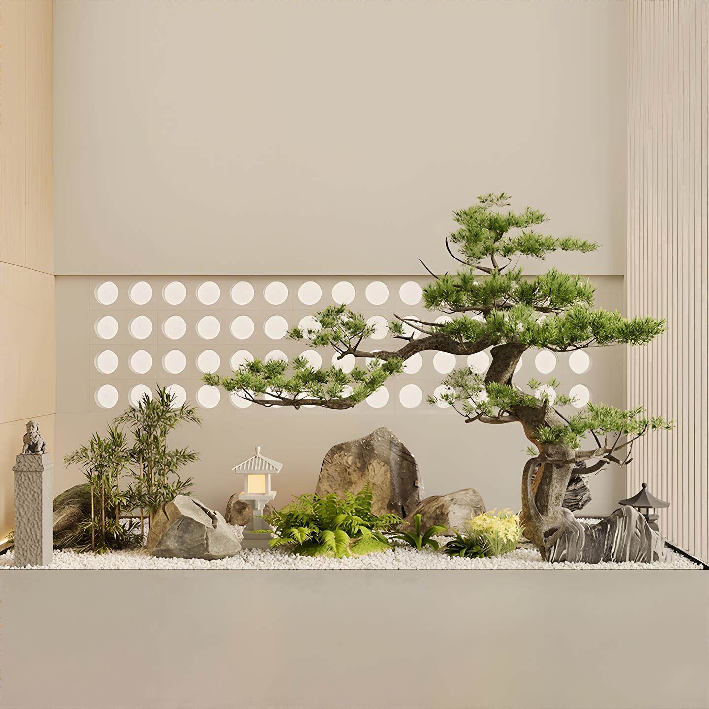 仿真松树迎客松玄关造景仿生植物造景中式大型落地摆件美人松假树
