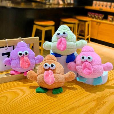 Internet Celebrant Funny Baba Big Eye Tongue Doll Pendant Cr