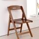 加985厚竹固楠折叠椅靠背椅实木餐椅户外休闲阳台椅子成人加用椅