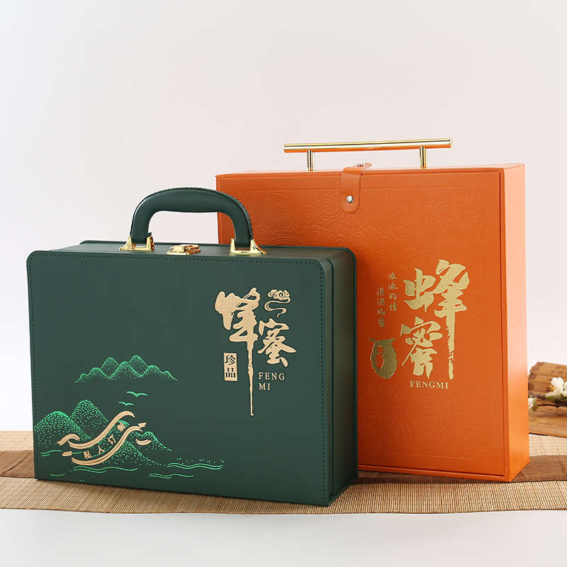 蜂蜜包装盒礼盒高档礼品盒2斤3斤装两瓶通用土蜂蜜空盒子现货定制