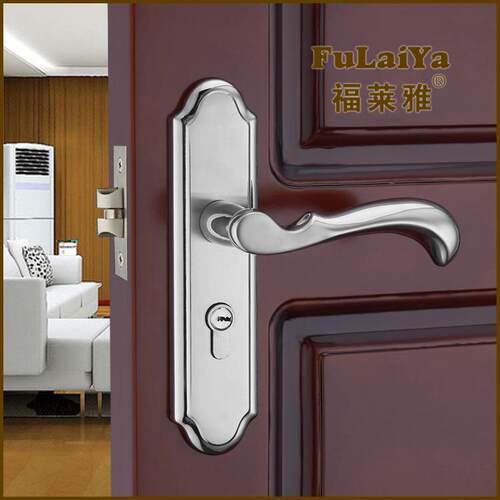 室内门锁不锈钢单舌执手锁 木门卧室家用卫生间静音门锁