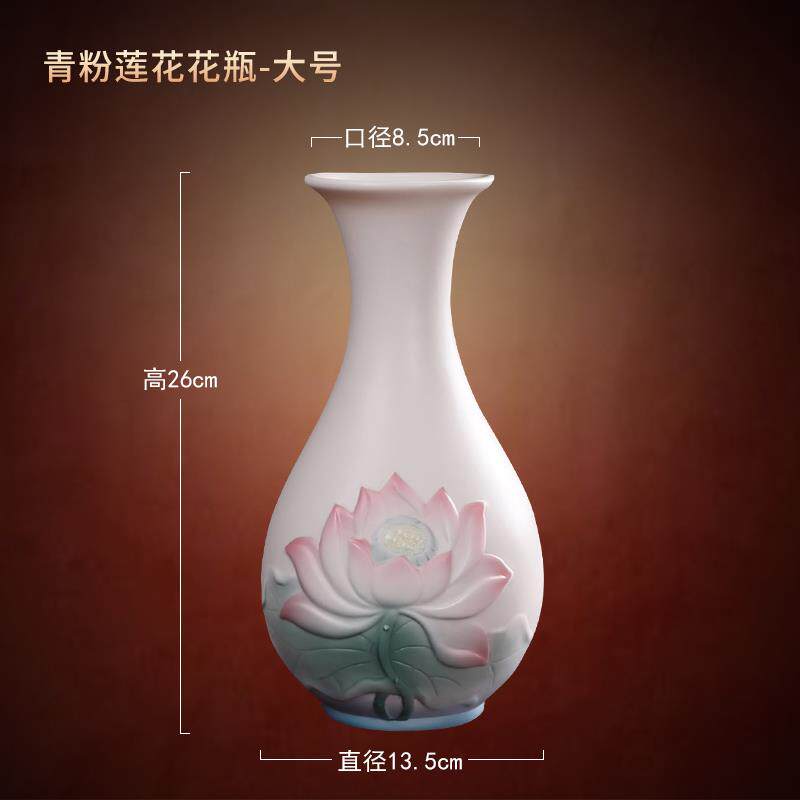 正品菩线堂陶瓷青粉莲花香炉家用供奉佛前摆件观音菩萨炉插尚香香