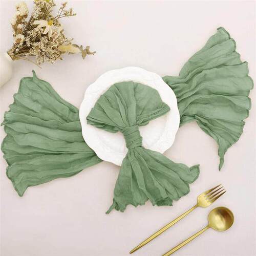 Party placemats, Bali gauze pleated napkins