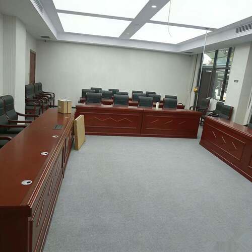 会议室会议桌主席台桌椅领导讲话台双人发言席台演讲台长条主持台
