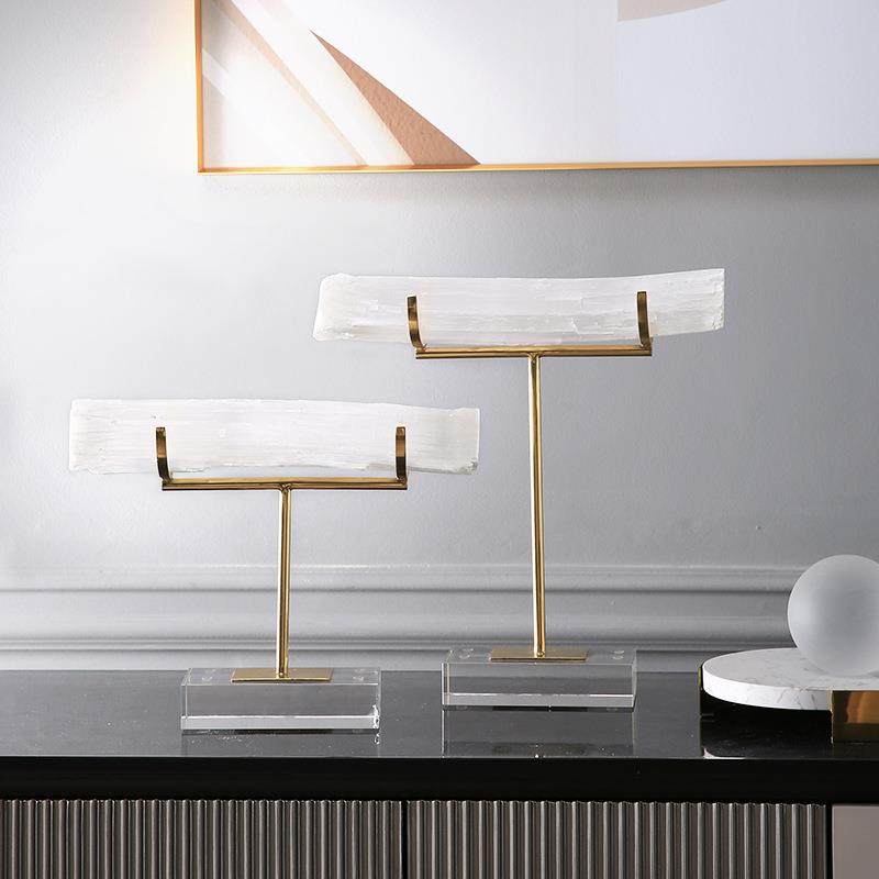 现代简约轻奢桌面抽象创意石膏摆件家居客厅摆设电视柜软装饰品