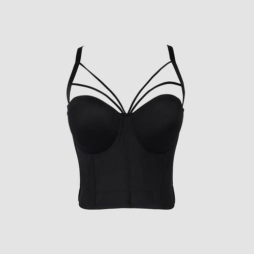 Valentine'S Day Women'S Solid Backless Short Crop Cami Top