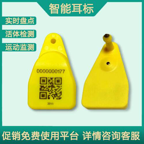 牛羊RFID智能电子防疫测温蓝牙猪耳标可监测步数溯源耐用防水防尘