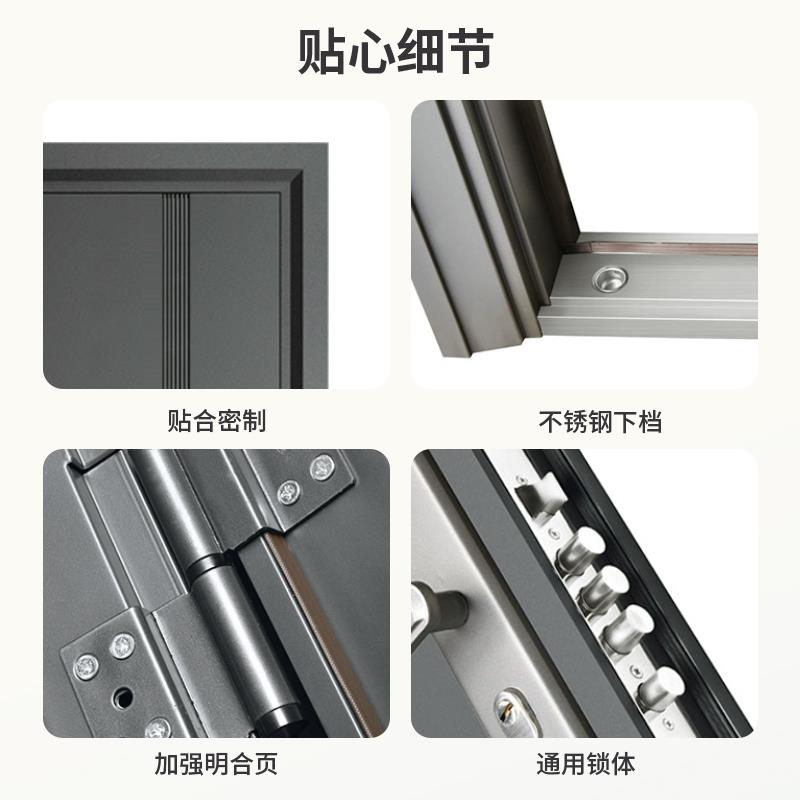鑫百达丁级防盗门家用进户门出租房间室内外入户门钢制大门工程门