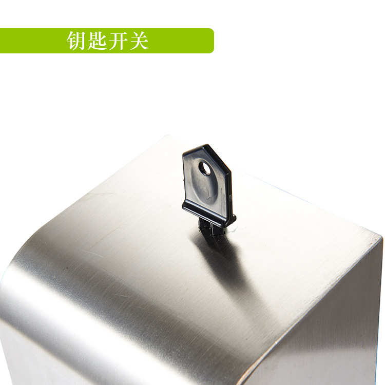 奥力奇不锈钢手动皂液器按压洗手机 304挂壁式拉环式给皂机洗手盒