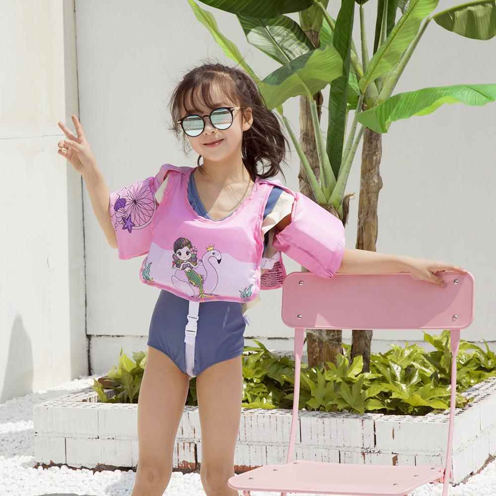新款直销儿童游泳手臂圈婴幼儿宝宝学游泳马甲浮圈水袖浮力背心泡