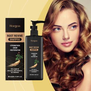 HOEGOA Ginseng Root Shampoo cleanses the scalp, nourishes an