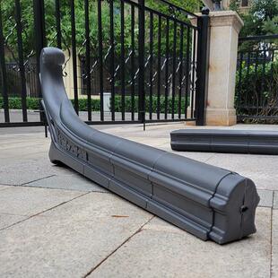 高塑料配件特到瓦树脂大福翘屋檐装 饰尾翘配件翘角凤40cm仿古牛角