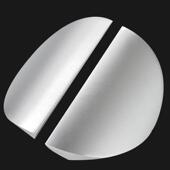 商铺店铺圆形无框玻璃门拉手铝合金有框大门把手木门把手对装 简约