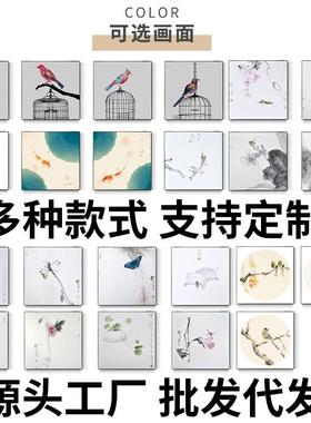 电表箱装饰画免52543打孔新厅中式现代挂简画配电箱客晶瓷挡壁画