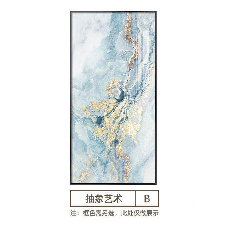 中式玄关装饰画客厅进门厅入户走廊过道壁画现代简约抽象大幅挂画