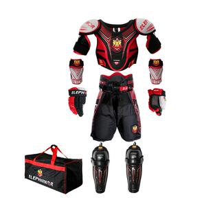 冰球护具陆地轮滑冰球护具装备少儿童曲棍球手套护胸肘腿组合套装