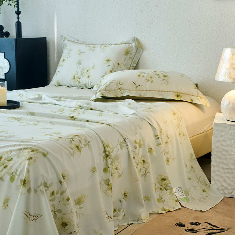 精夏床单类丝感冰单人被单单件60天单丝级a品赛尔母婴支凉季兰莱