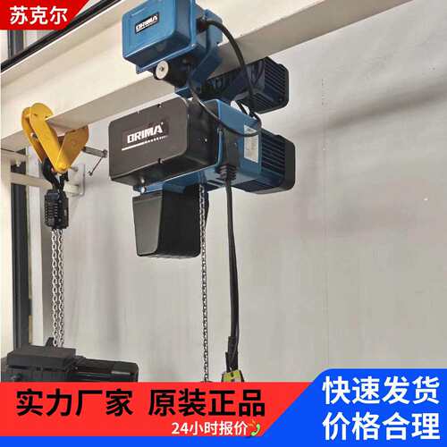 钢丝绳电动葫芦欧式低净空BRIMA葫芦小型吊机双速挂钩式BMS型