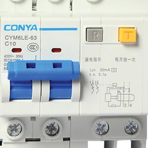 低压元器件系列CYM6LE-63小型断路器漏电断路器漏电触电保护开关