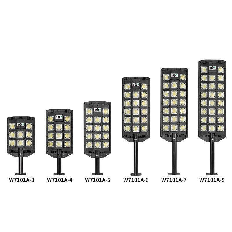 新款 Led太阳能双排路灯农村户外强光照明灯一体化庭院遥控感应灯
