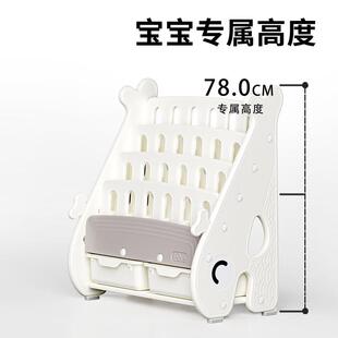 儿童书架落学地简易书架JUX收物纳架宝书柜置架家用绘本小生宝绘