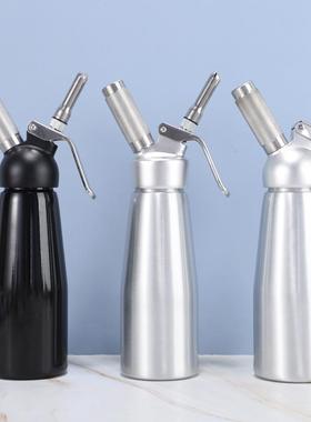 LOGO500ML铝制纯色奶油枪奶油发泡器虹吸气瓶