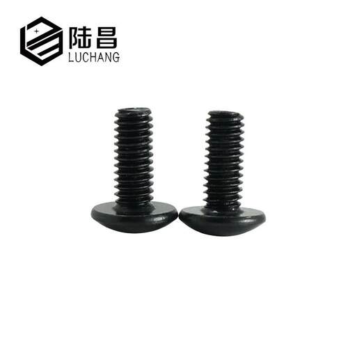 TM镀黑锌M4*5-50 大扁头十字机螺钉 蘑菇头机牙螺丝 电子小螺丝