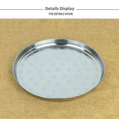 With thick stainless steel plate round big disk platter