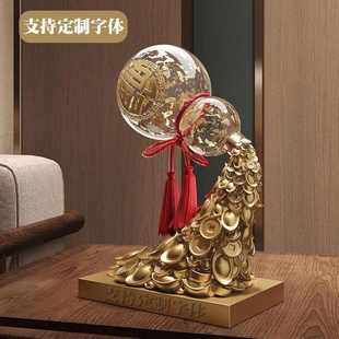 金箔葫芦摆件开业大吉福到财到乔迁新居礼物客厅玄关招财工艺品