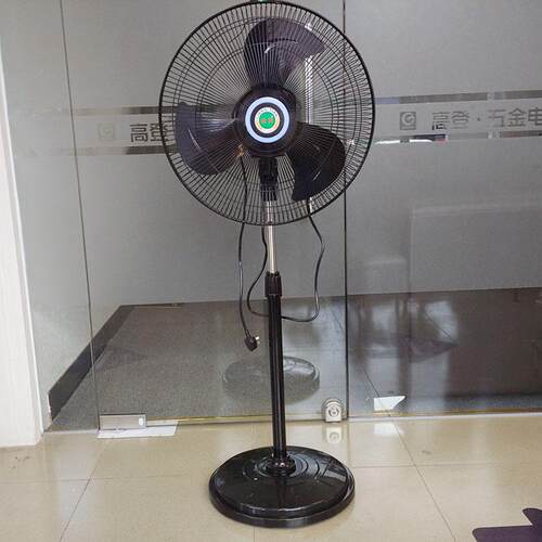 梁田落地扇商用扇450MM黑色三胶叶18寸120W立式家用电风扇FS45-D