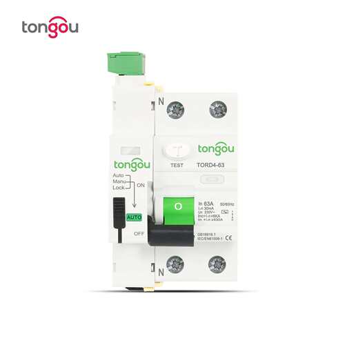 AC型漏电保护断路器自动重合闸漏电重合闸断路器2P 230V 6KA 63A