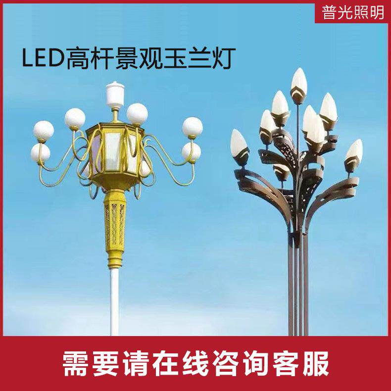 高杆灯厂家生产广场道路照明led景观灯中华灯高杆景观灯玉兰灯