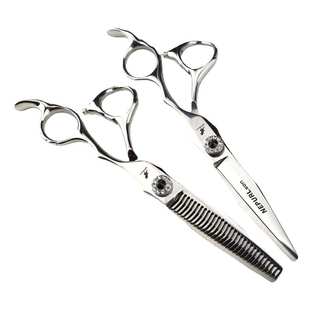 理发剪 美发剪刀 平剪 刘海剪 打薄 6.0寸F3 牙剪 JP440C高档黑砖