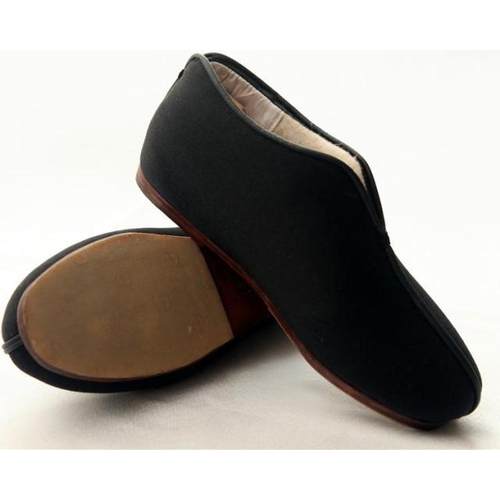 高档北京布鞋皮底中礼服羊毛呢老毡加厚保暖男棉鞋老年大码防滑爸