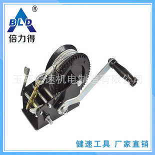 配钢丝绳 手动绞盘 双速 lbs KC3000重磅绞盘卷扬机 3000磅