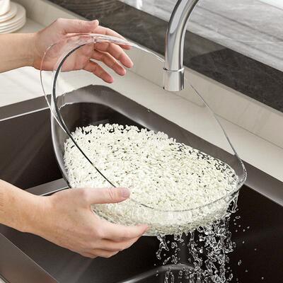 Multifunctional Rice Washing Basin with Drainage Baffle, Ric