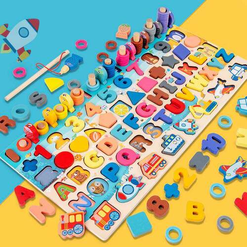 WoodEn MonTEssori EduCaTional Toys For ChildrEn Kids Early0