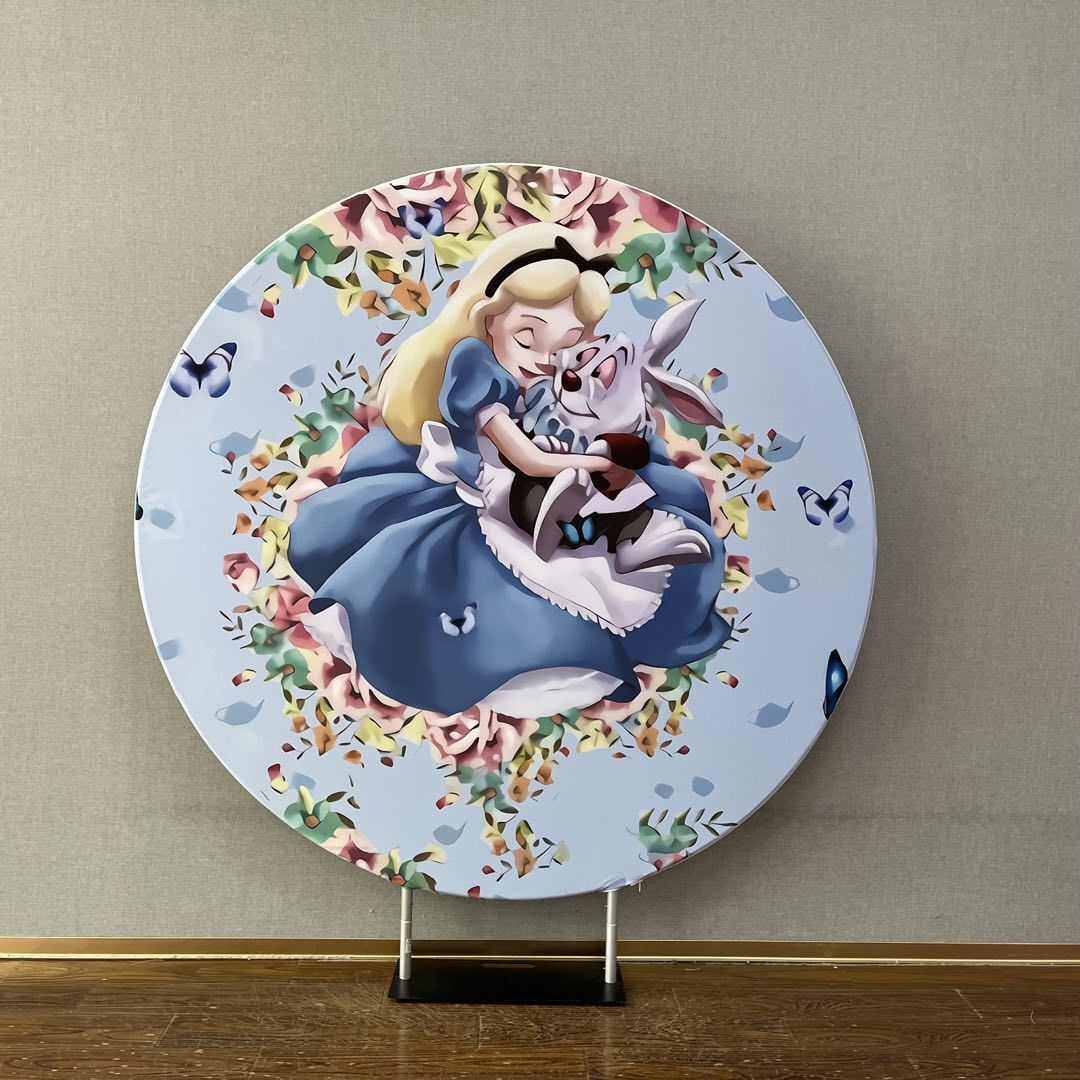 儿童生日派对铝制圆形打印背景装饰墙卡通背景,节庆用品/礼品,吊顶纱幔,淘宝优惠券,粉丝福利购,淘宝优惠卷