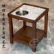 高端轻奢棋牌室麻将室麻将桌边茶楼专用麻将机实木岩板茶几茶水架