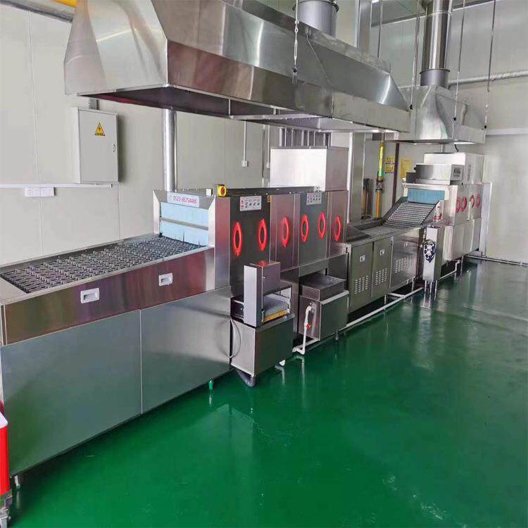 餐具消毒电热洗碗机大型清洗消毒烘干一体设备学校食堂洗碗设备