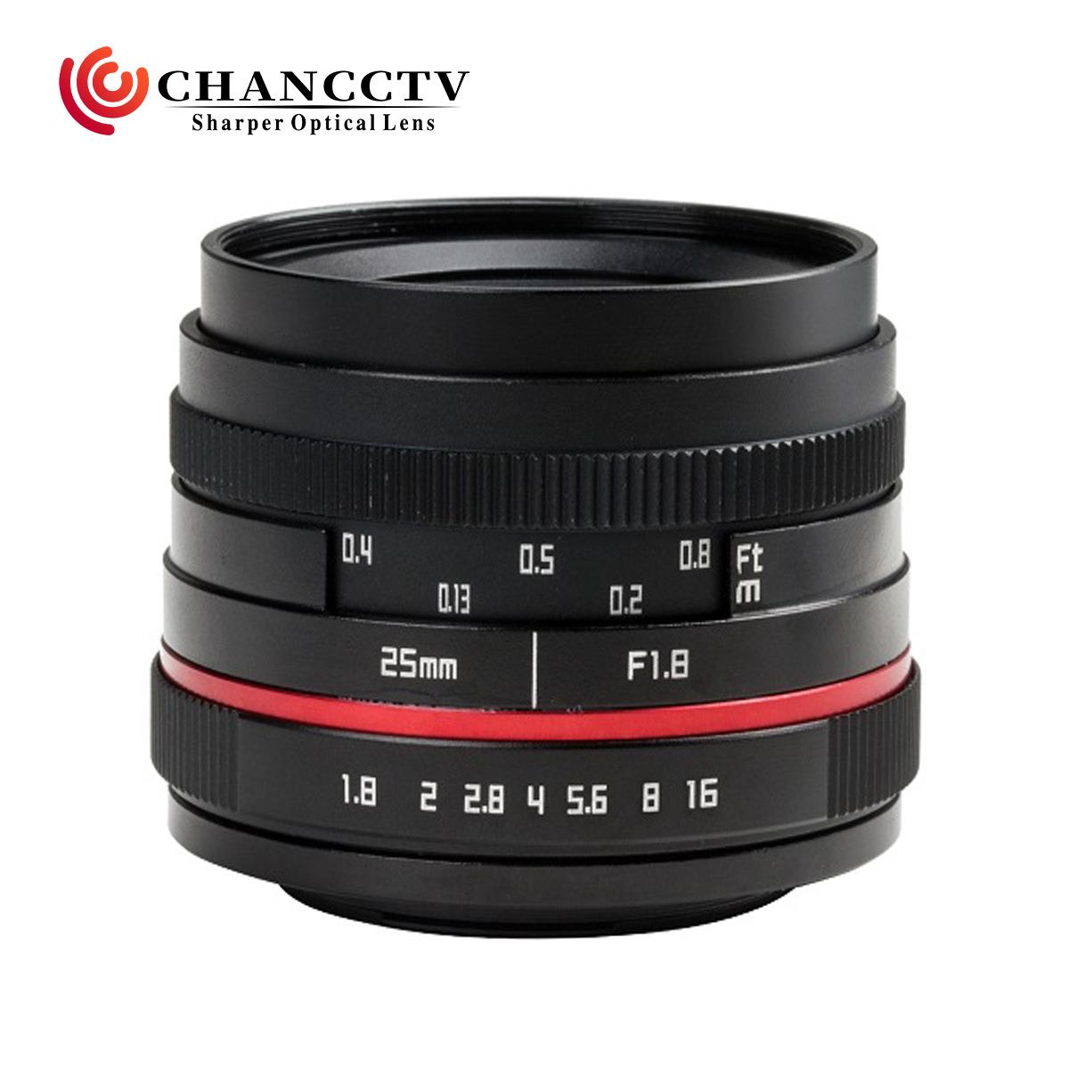 SOCAX 25mm F1.8 微单镜头用于 M43 FX NES EOS相机卡口2518