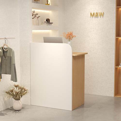 收银柜台店铺小型前台便利店简约理髲美甲网红吧台桌服装店收银柜