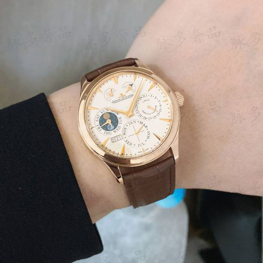 98新公价28.8W积家手表男大师手动机械18K正品1612420