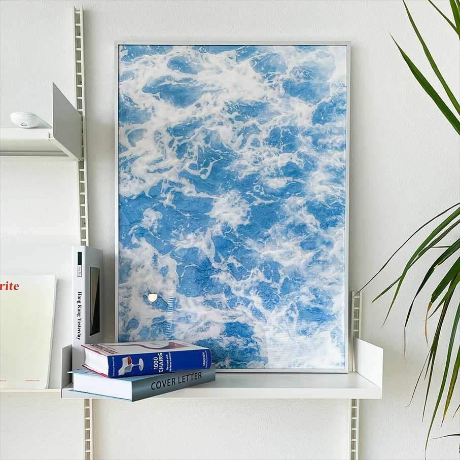 The blue sea 蓝色治愈风装饰画 客厅背景墙挂画玄关卧室斗柜摆件