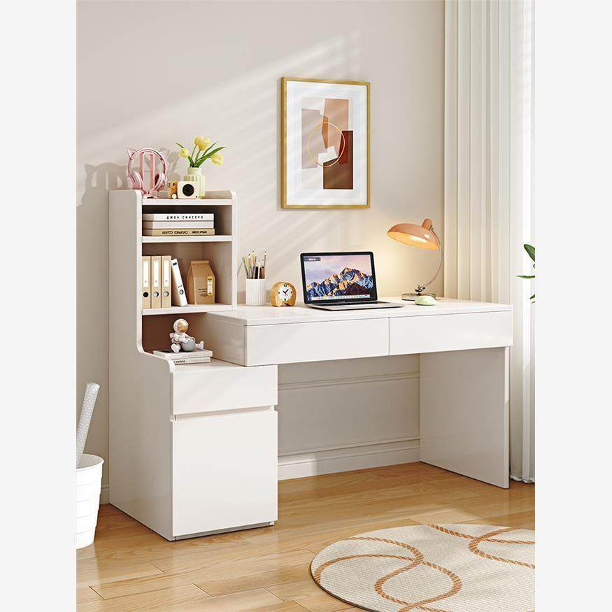 香港包邮书桌书架一体桌实木电脑桌简约现代学生家用写字桌办公桌,住宅家具,电脑桌,淘宝优惠券,粉丝福利购,淘宝优惠卷
